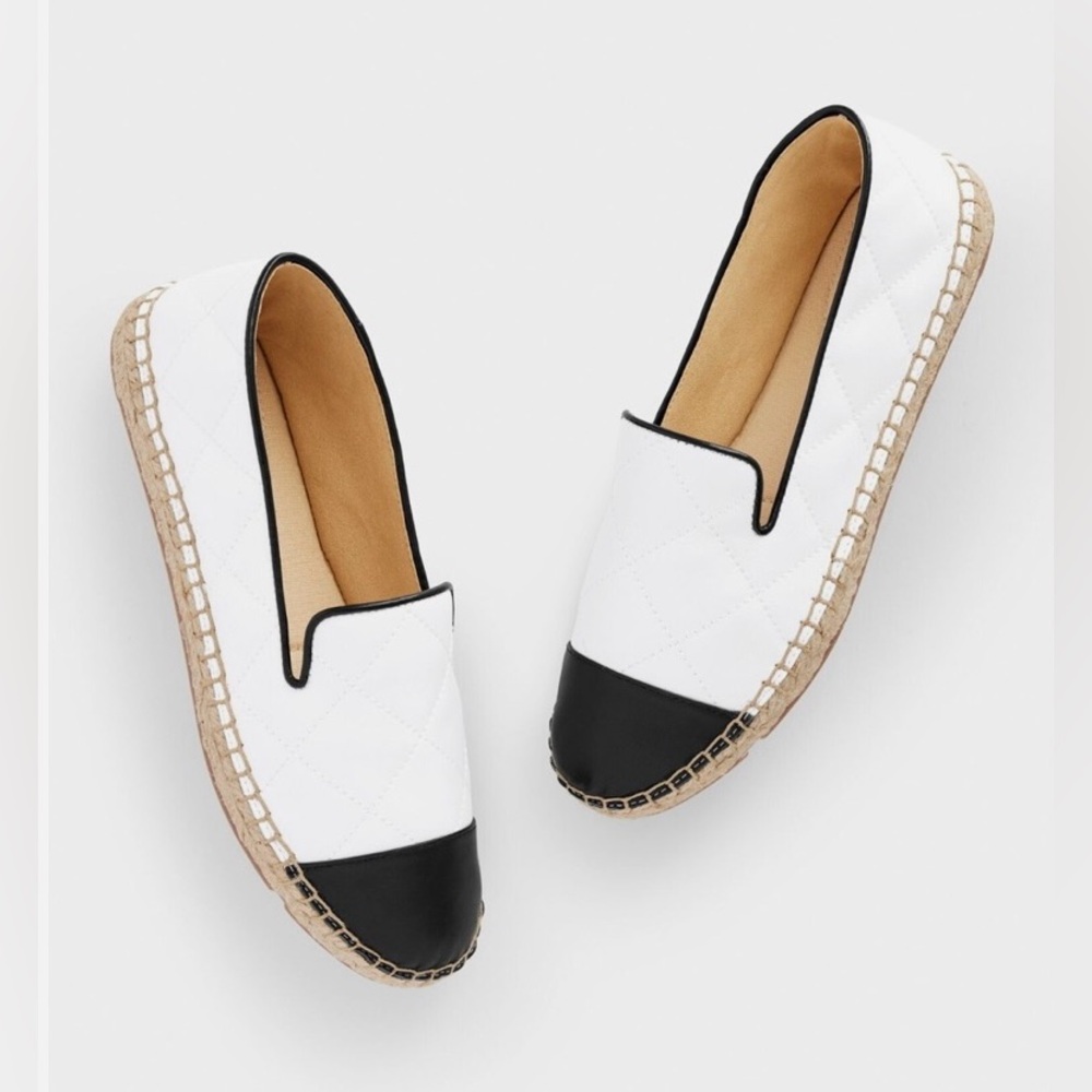🤍🖤 NWOT TALBOT’S IZZY SOFT LEATHER ESPADRILLES! - Picture 2 of 9